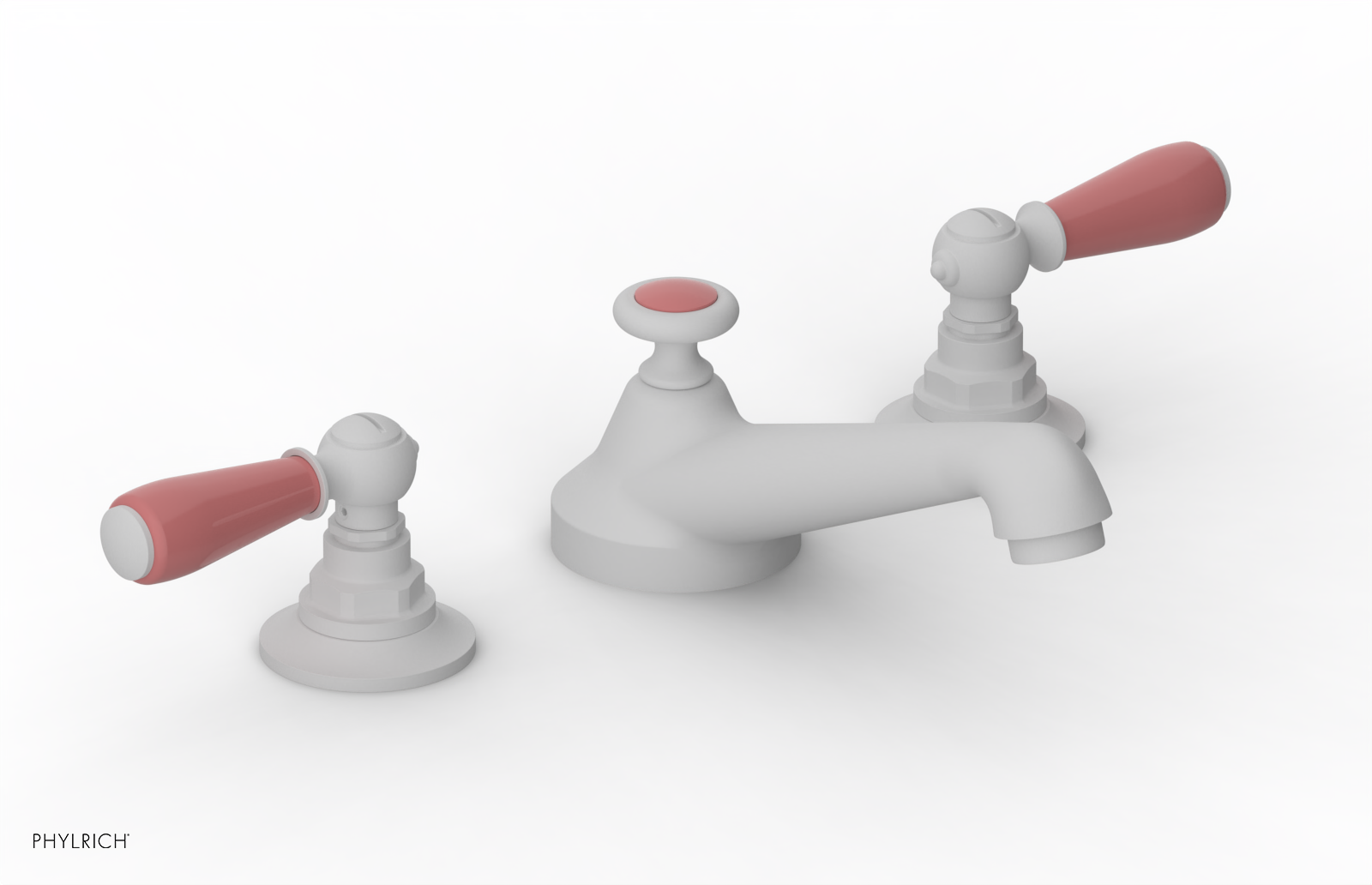 Phylrich Jamestown Low Spout Widespread Faucet with Lever Handle