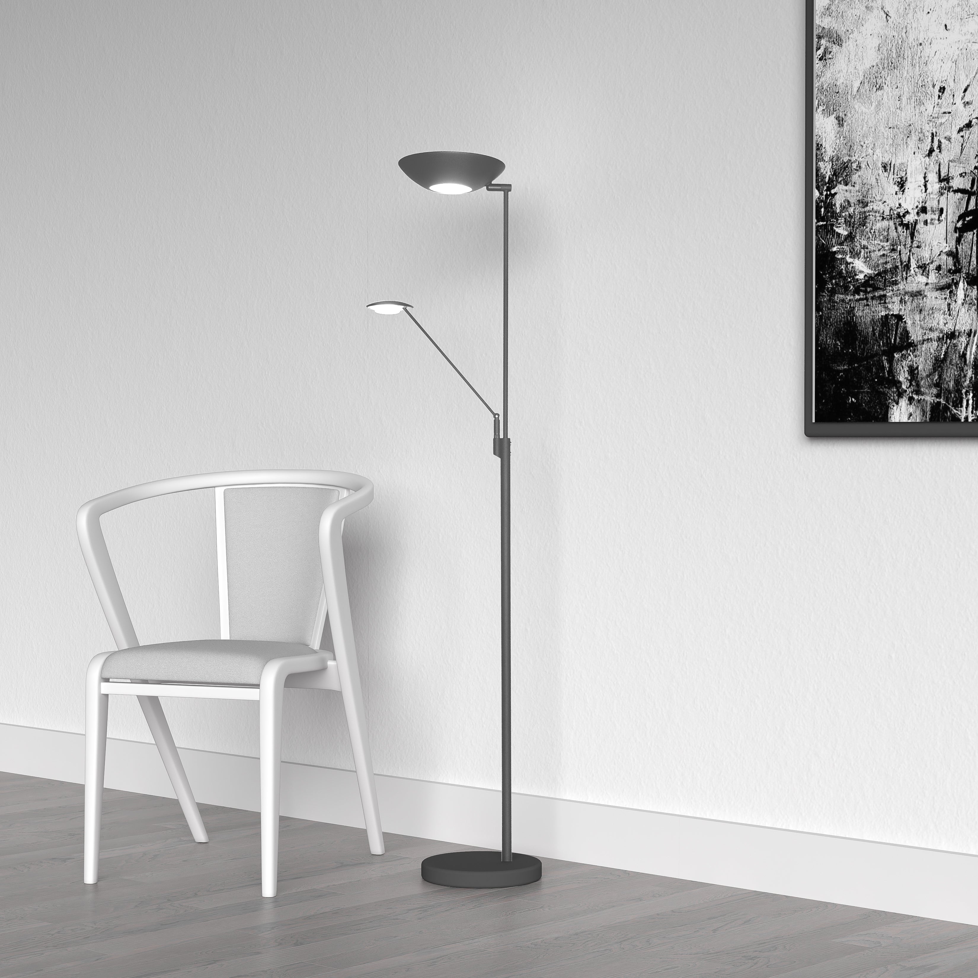 black floor lamp