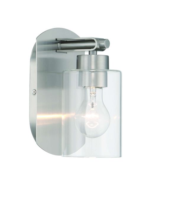 brushed polished nickel wall sconces
