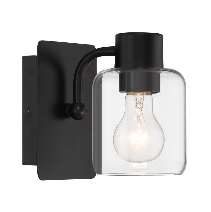 flat black wall sconces
