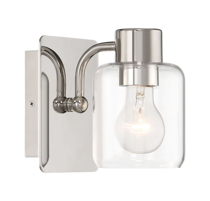 polished nickel wall sconces