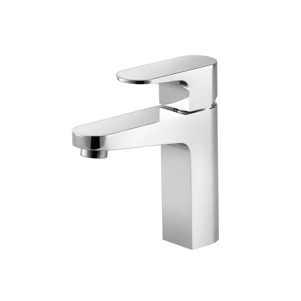 chrome bathroom faucet