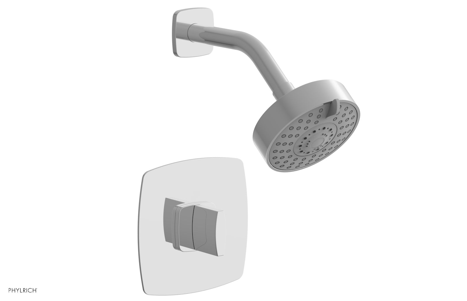 polished chrome shower set