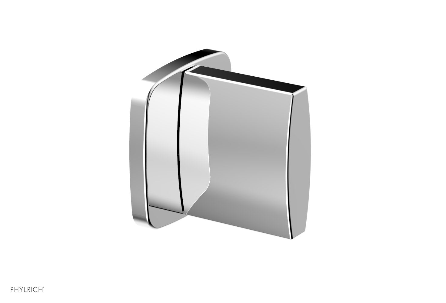 polished chrome volume control diverter