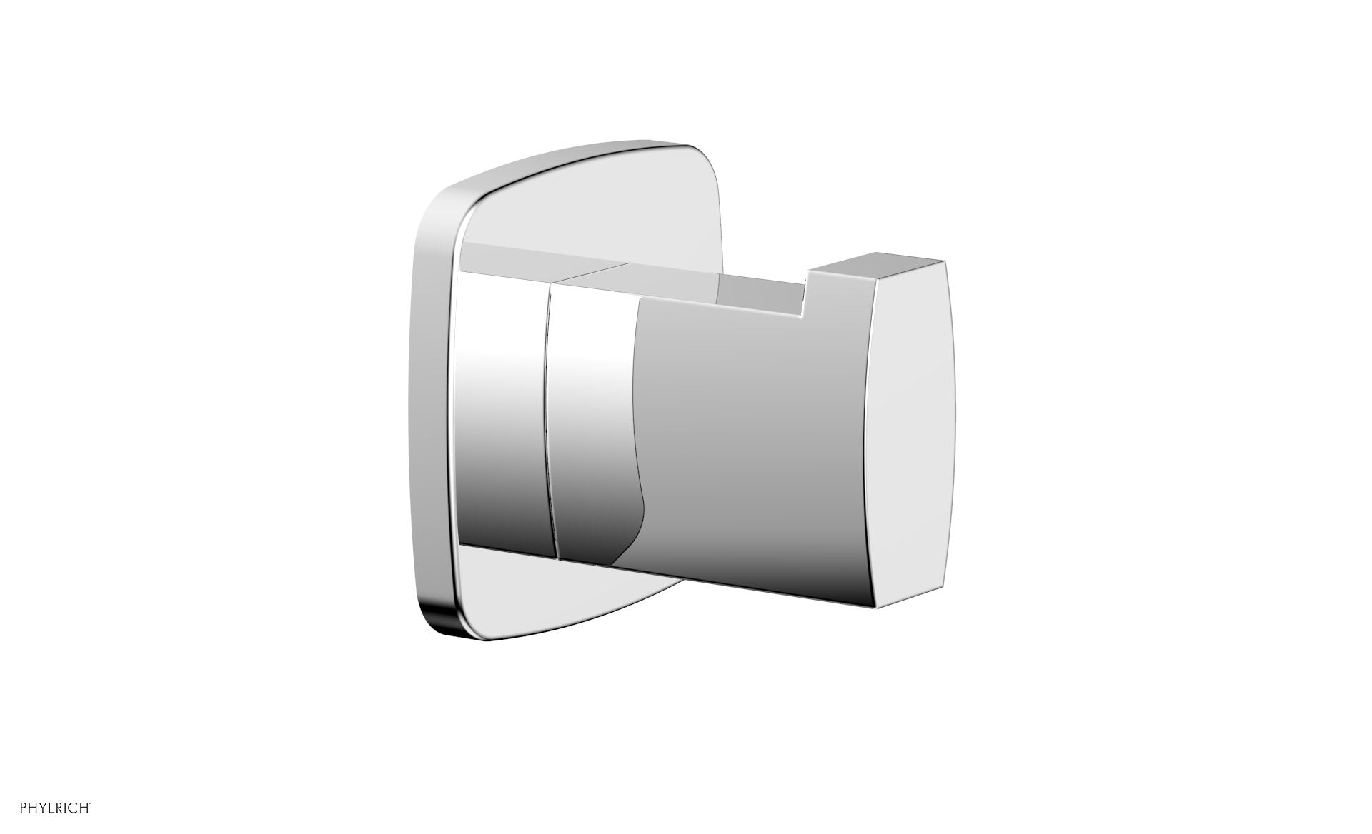 polished chrome robe hook