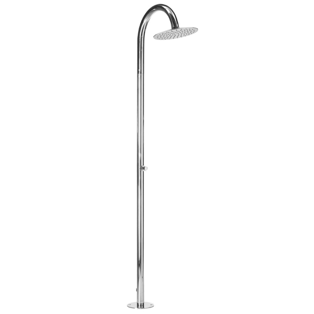 polished stainless shower column