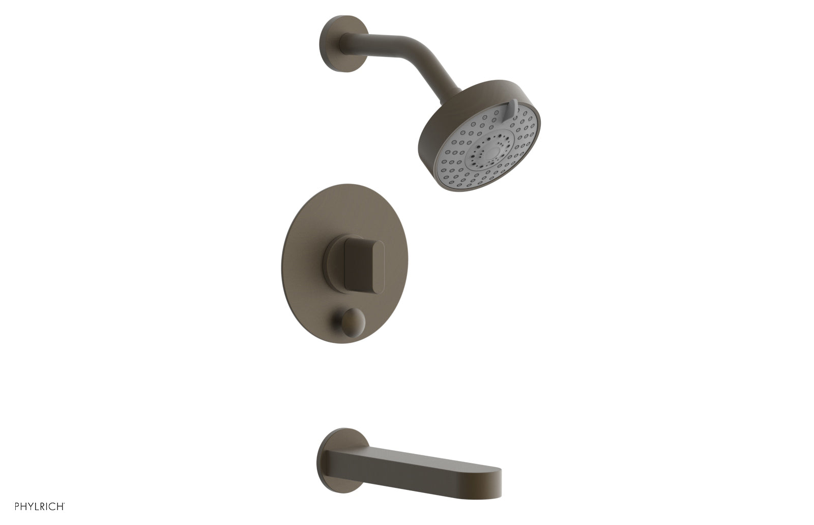 Phylrich ROND Pressure Balance Tub and Shower Set - Blade Handle