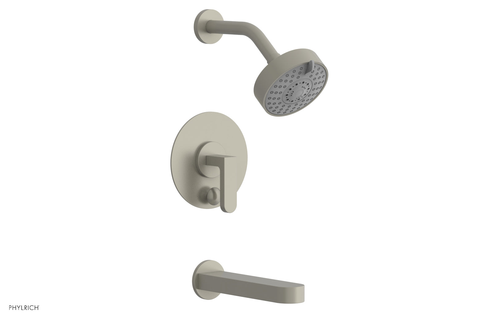 Phylrich ROND Pressure Balance Tub and Shower Set - Lever Handle