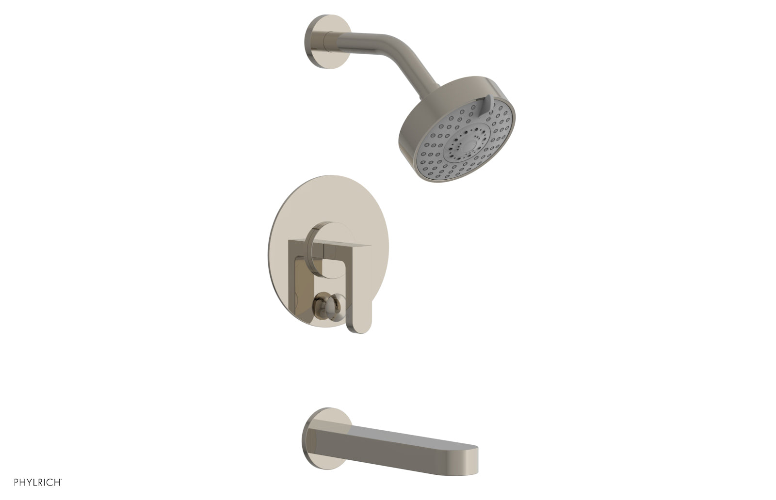 Phylrich ROND Pressure Balance Tub and Shower Set - Lever Handle