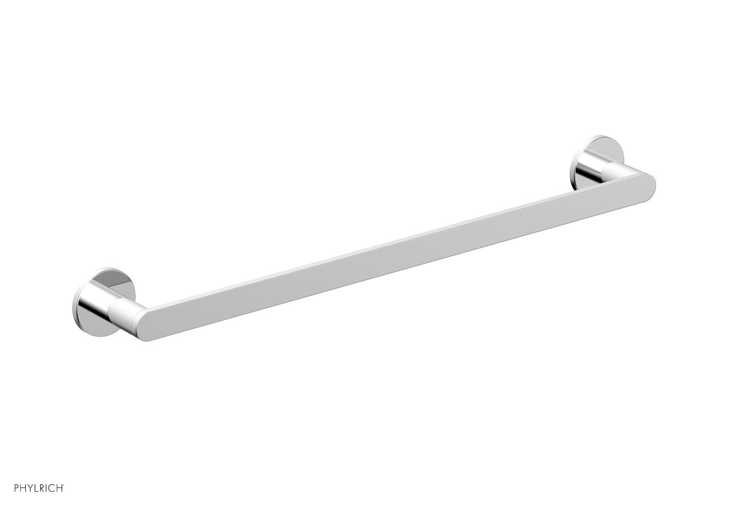 polished chrome towel bar