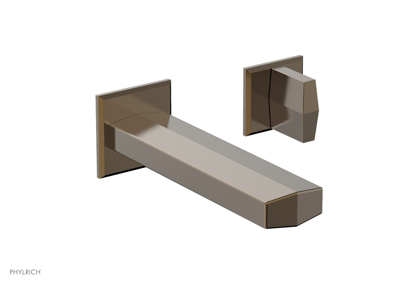 Phylrich DIAMA Single Handle Wall Lavatory Set - Blade Handles