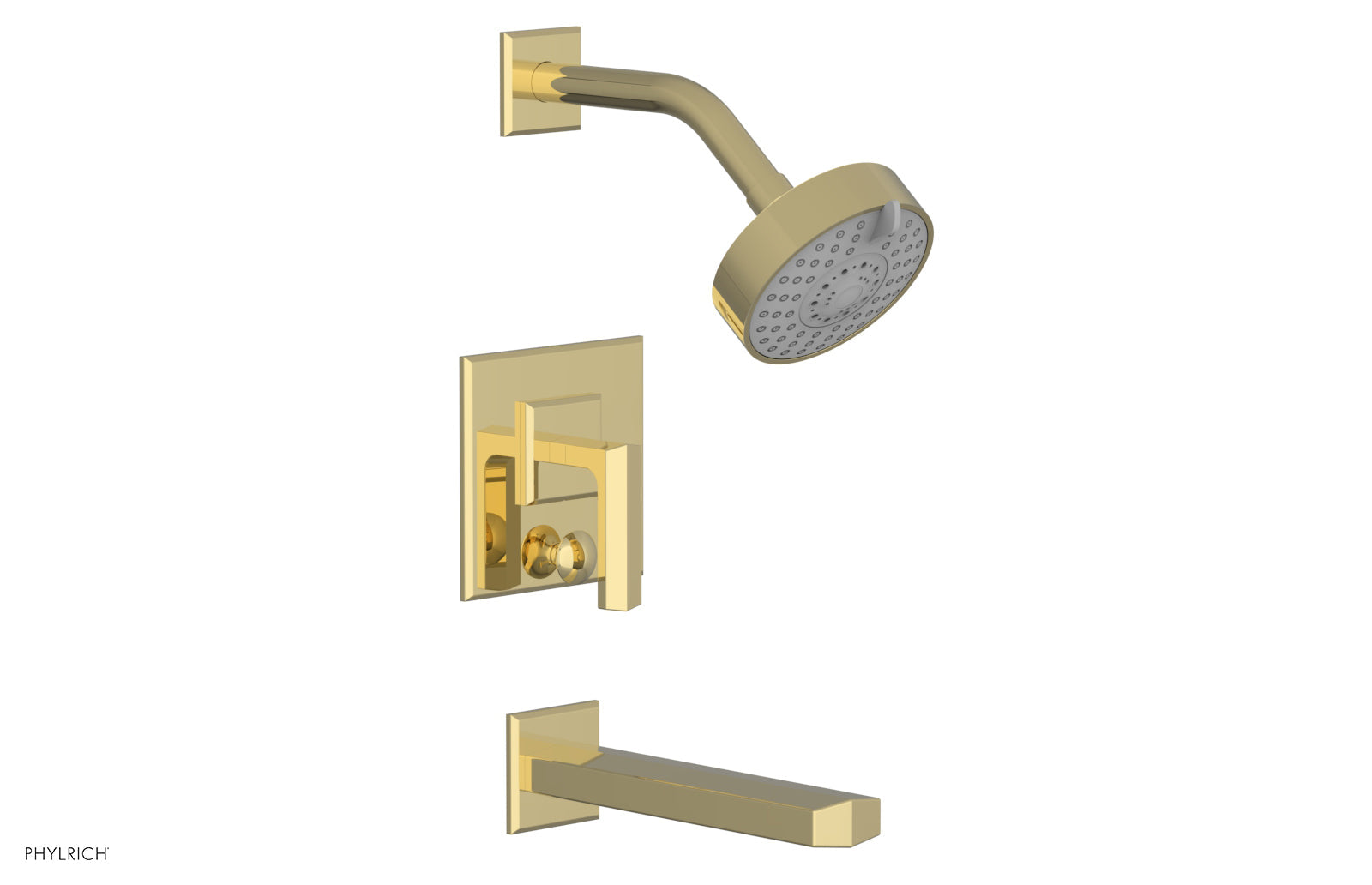 Phylrich DIAMA Pressure Balance Tub and Shower Set - Lever Handle