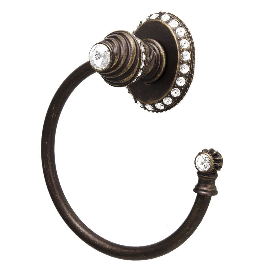 antique brass towel ring