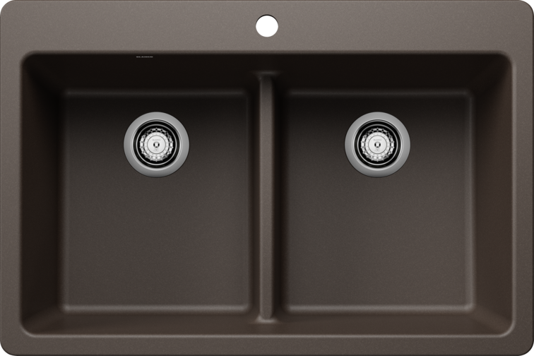 Blanco Liven Equal Double Low Divide Dual Mount Sink