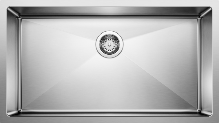 satin polish stainless steel sink