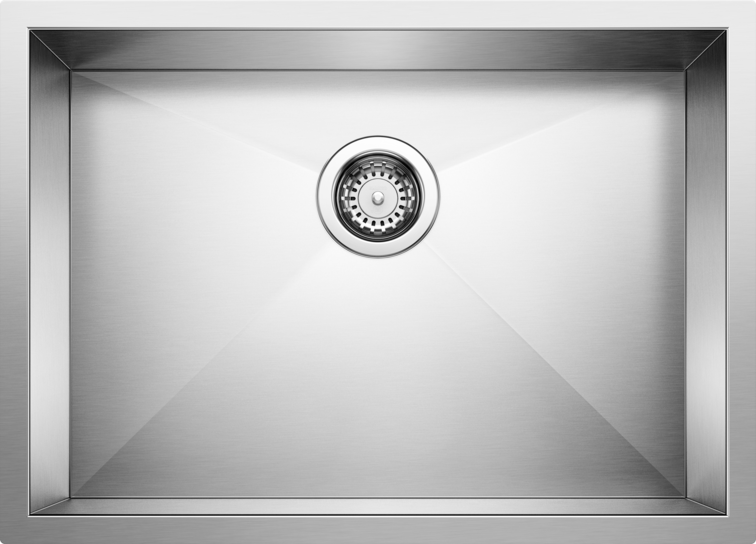 satin polish stainless steel sink