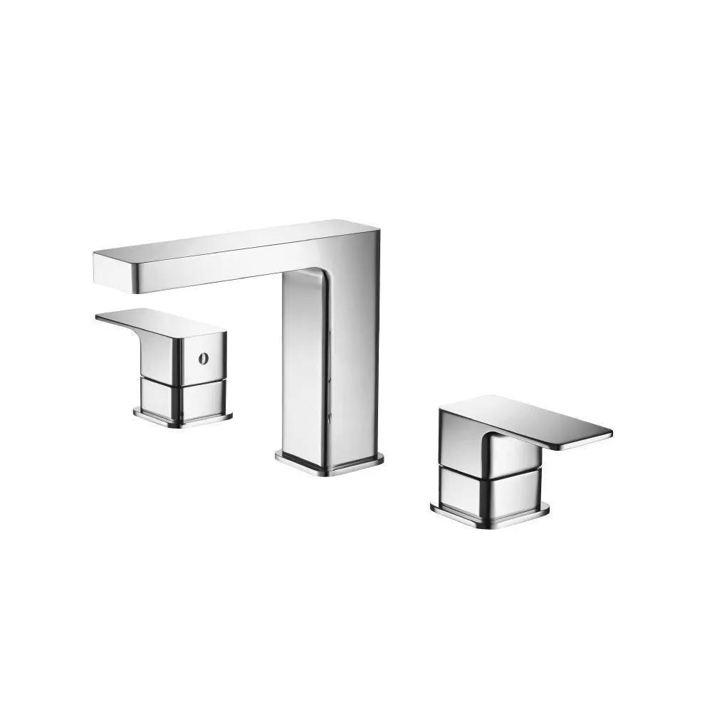 chrome bathroom faucet