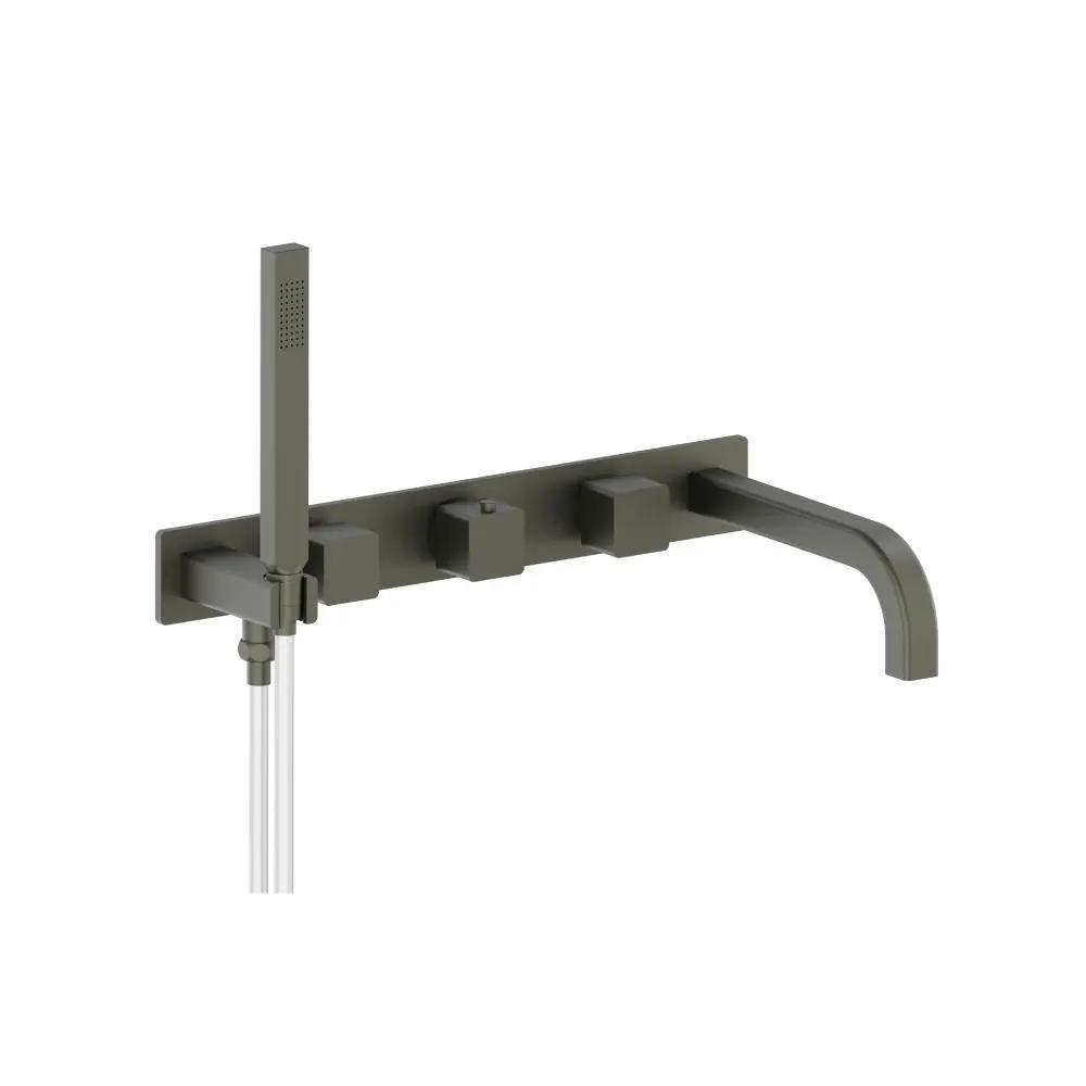 Flusso Serie 196 Wall Mount Tub Filler with Hand Shower by Flusso