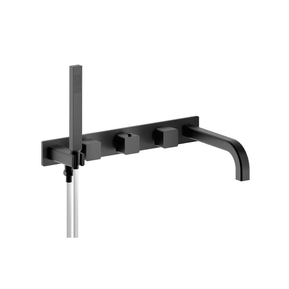 Flusso Serie 196 Wall Mount Tub Filler with Hand Shower by Flusso