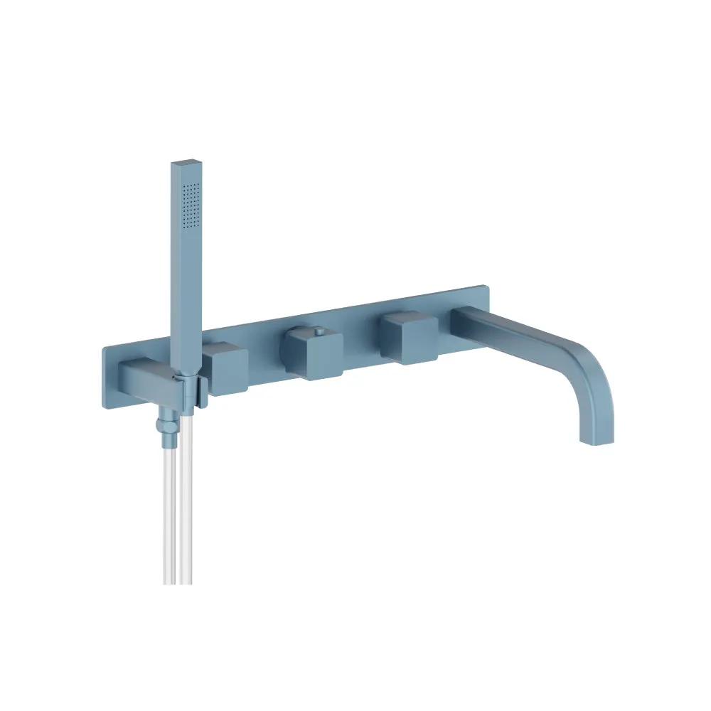 Flusso Serie 196 Trim for Wall Mount Tub Filler with Hand Shower by Flusso