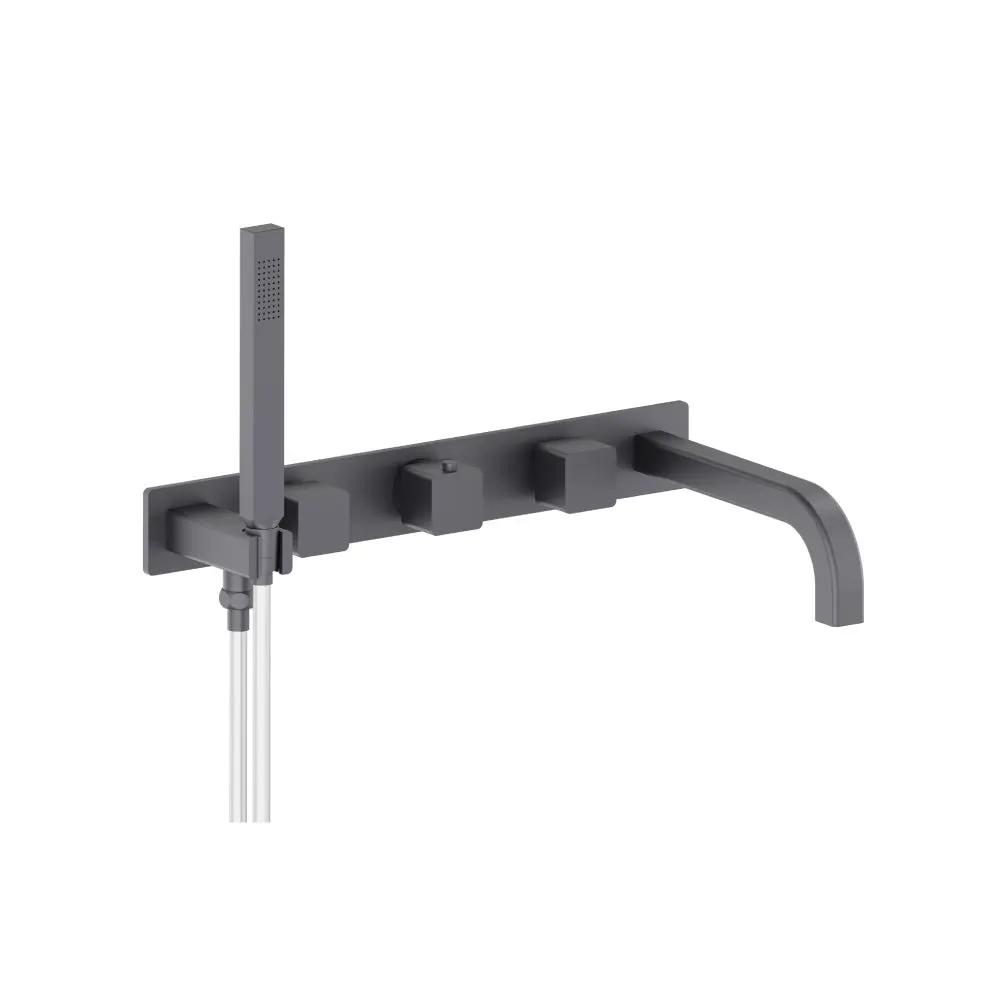 Flusso Serie 196 Trim for Wall Mount Tub Filler with Hand Shower by Flusso