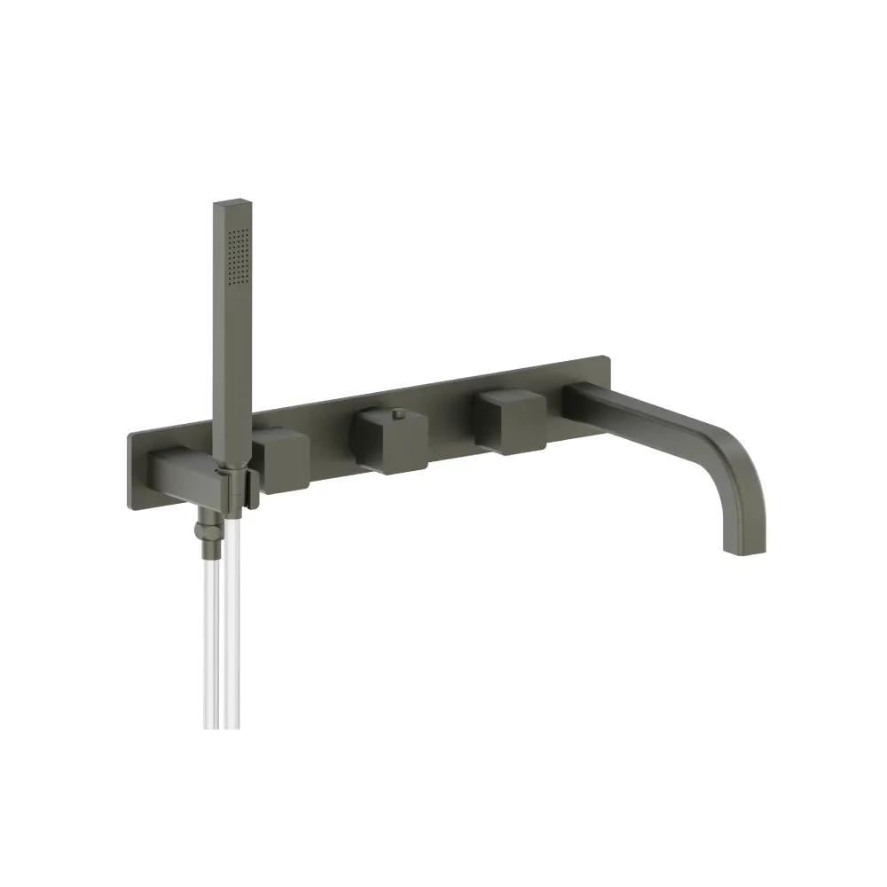 Flusso Serie 196 Trim for Wall Mount Tub Filler with Hand Shower by Flusso