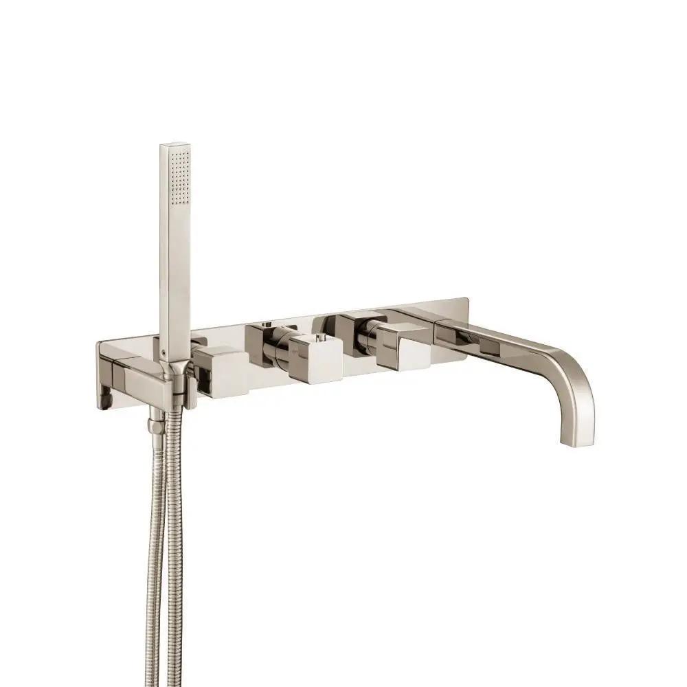 Flusso Serie 196 Wall Mount Tub Filler with Hand Shower by Flusso