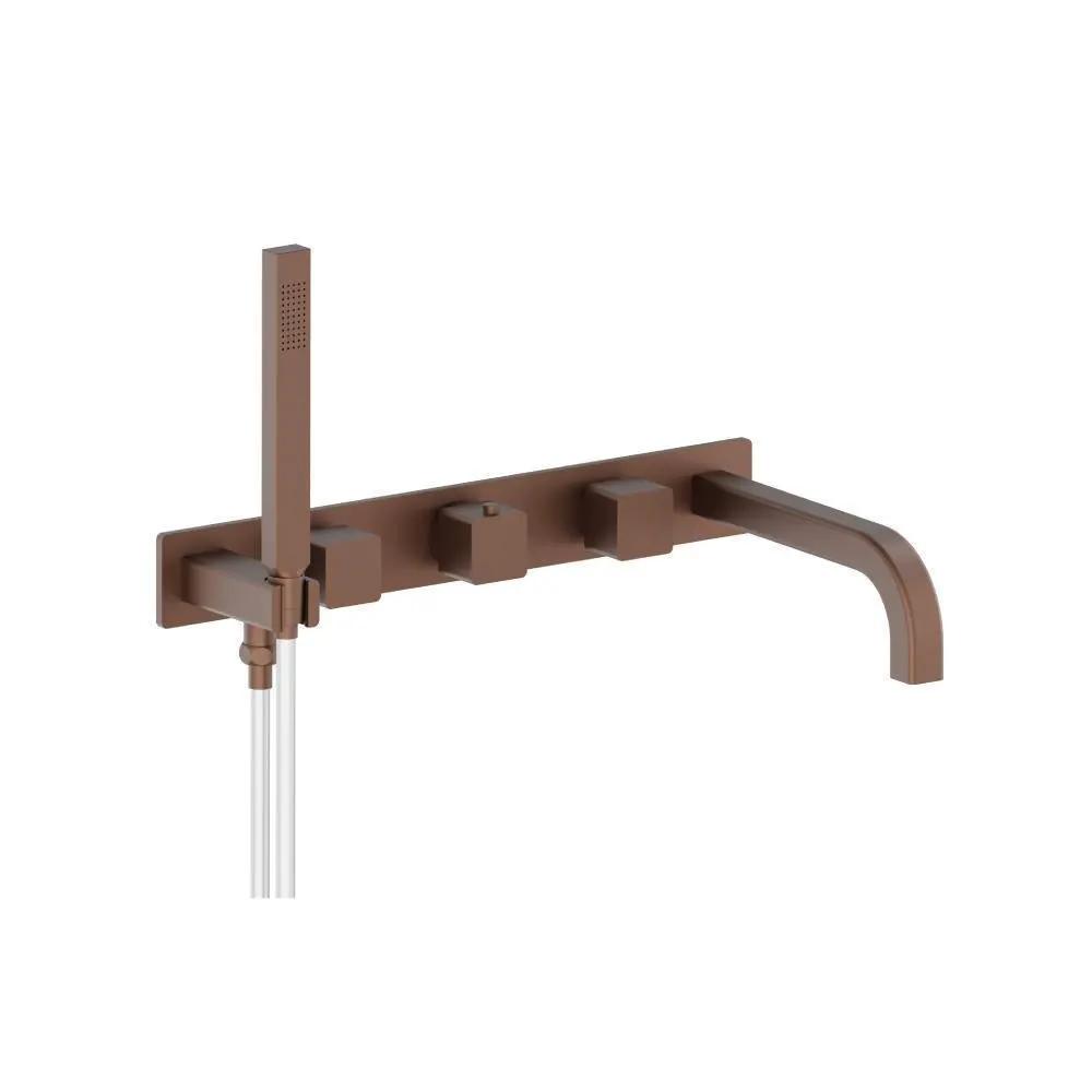 Flusso Serie 196 Wall Mount Tub Filler with Hand Shower by Flusso