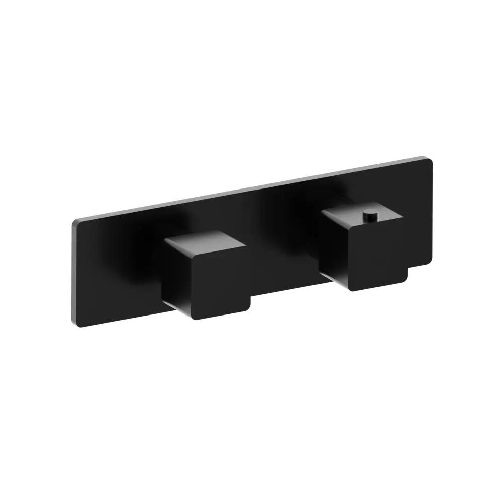Flusso Serie 196 3/4" Horizontal Thermostatic Shower Valve and Trim - 3 Output by Flusso