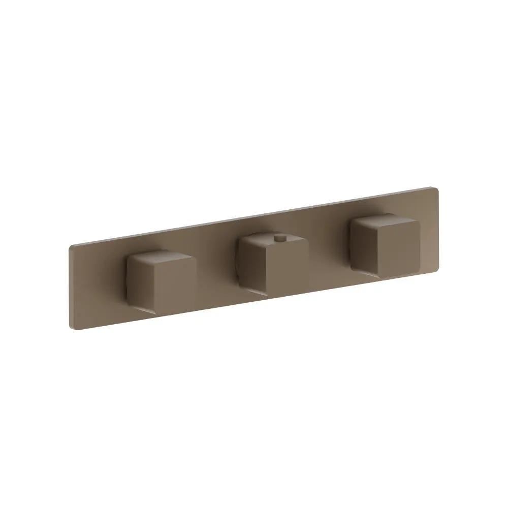 Flusso Serie 196 Trim for Horizontal Thermostatic Valve with 2 Volume Controls by Flusso