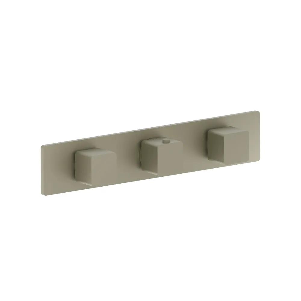 Flusso Serie 196 Trim for Horizontal Thermostatic Valve with 2 Volume Controls by Flusso