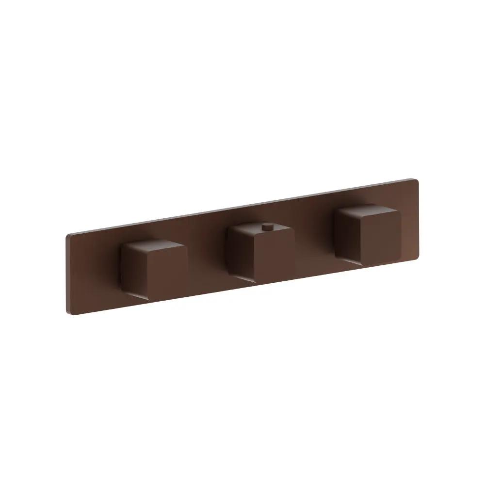 Flusso Serie 196 Trim for Horizontal Thermostatic Valve with 2 Volume Controls by Flusso