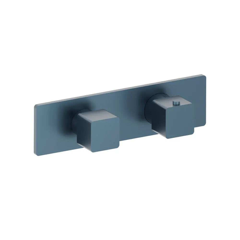 Flusso Serie 196 3/4" Horizontal Thermostatic Shower Valve and Trim - 2 Output by Flusso