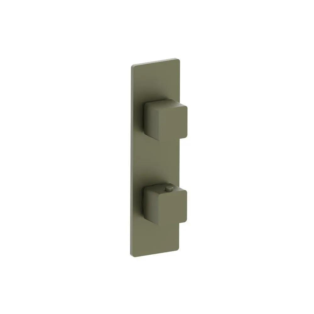 Flusso Serie 196 3/4" Horizontal Thermostatic Shower Valve and Trim - 1- Output by Flusso