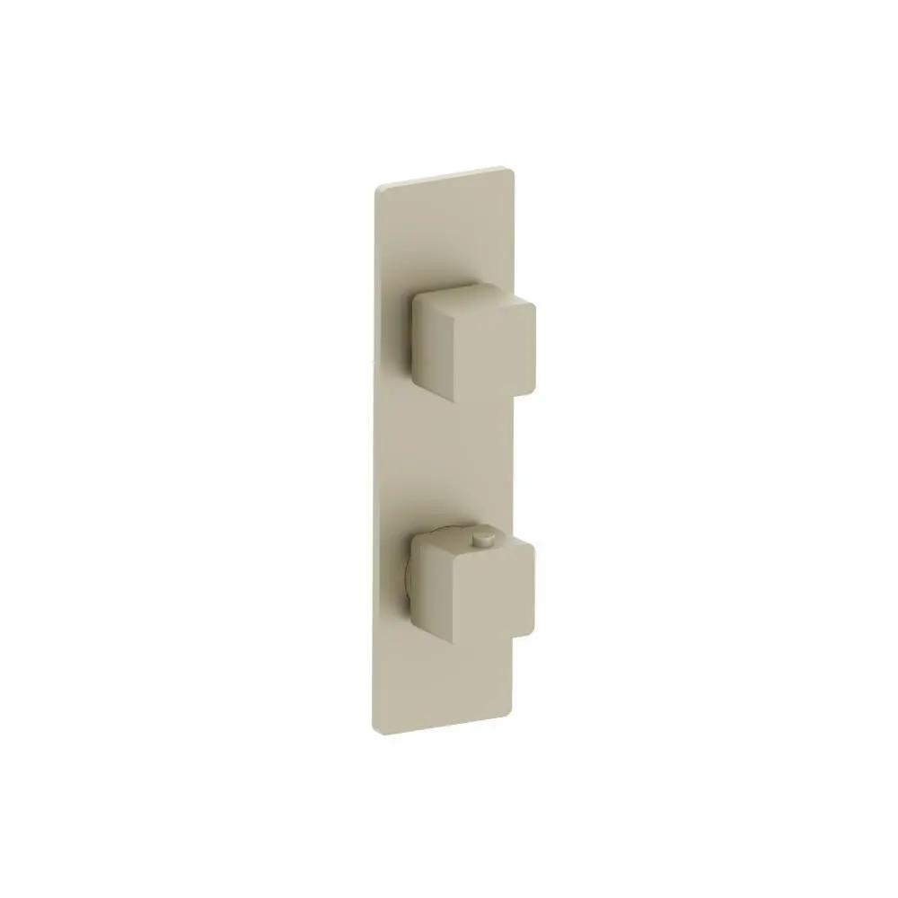 Flusso Serie 196 3/4" Horizontal Thermostatic Shower Valve and Trim - 1- Output by Flusso
