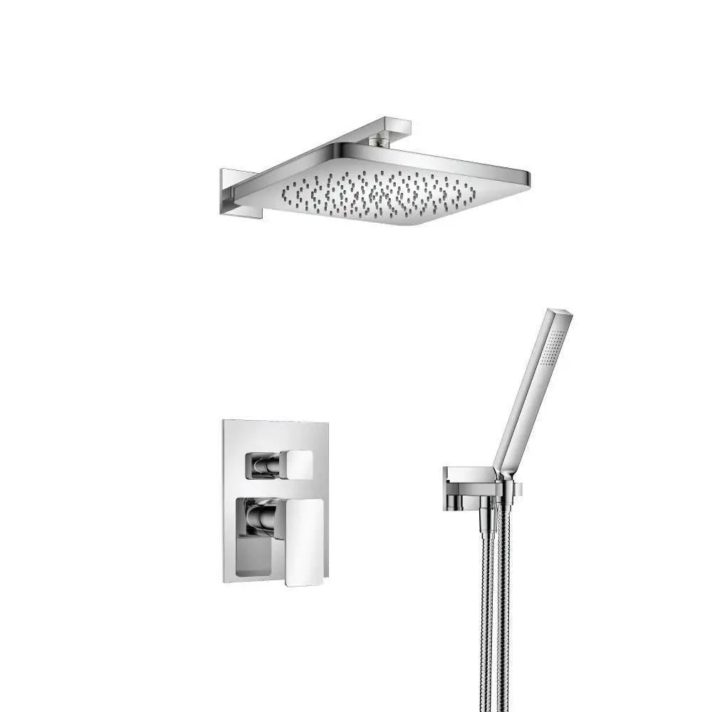 chrome shower set
