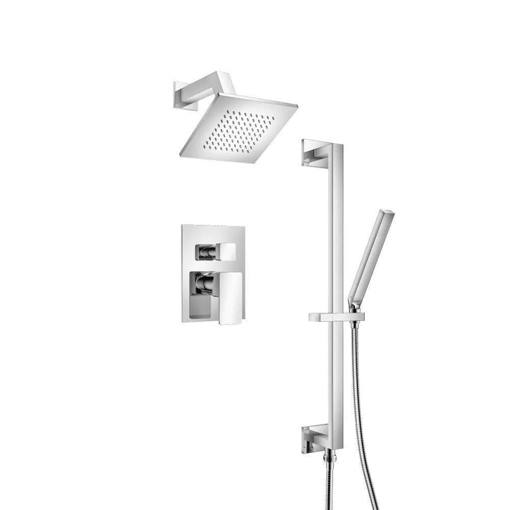 chrome shower set