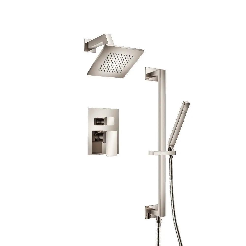 Flusso Serie 196 Two Output Shower Set with Shower Head, Hand Held and Slide Bar by Flusso