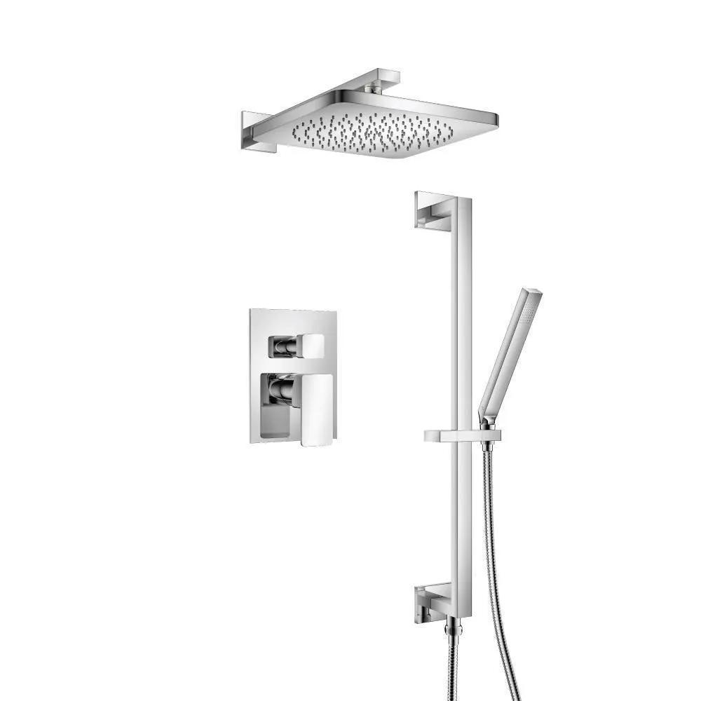 chrome shower set