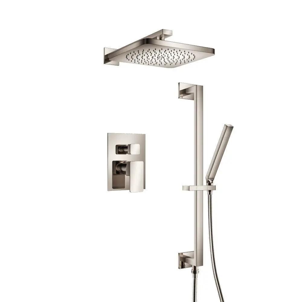 Flusso Serie 196 Two Output Shower Set with Shower Head, Hand Held and Slide Bar by Flusso