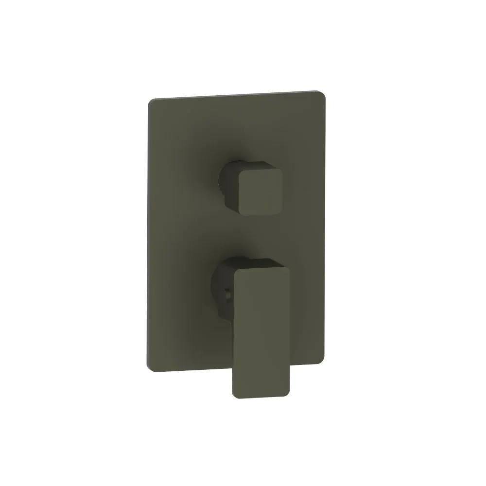 Flusso Serie 196 3/4 " Thermostatic Valve and Trim - with 2-Way Diverter - 2 Output by Flusso