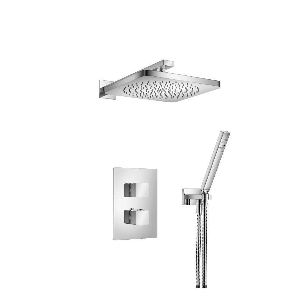 chrome shower set