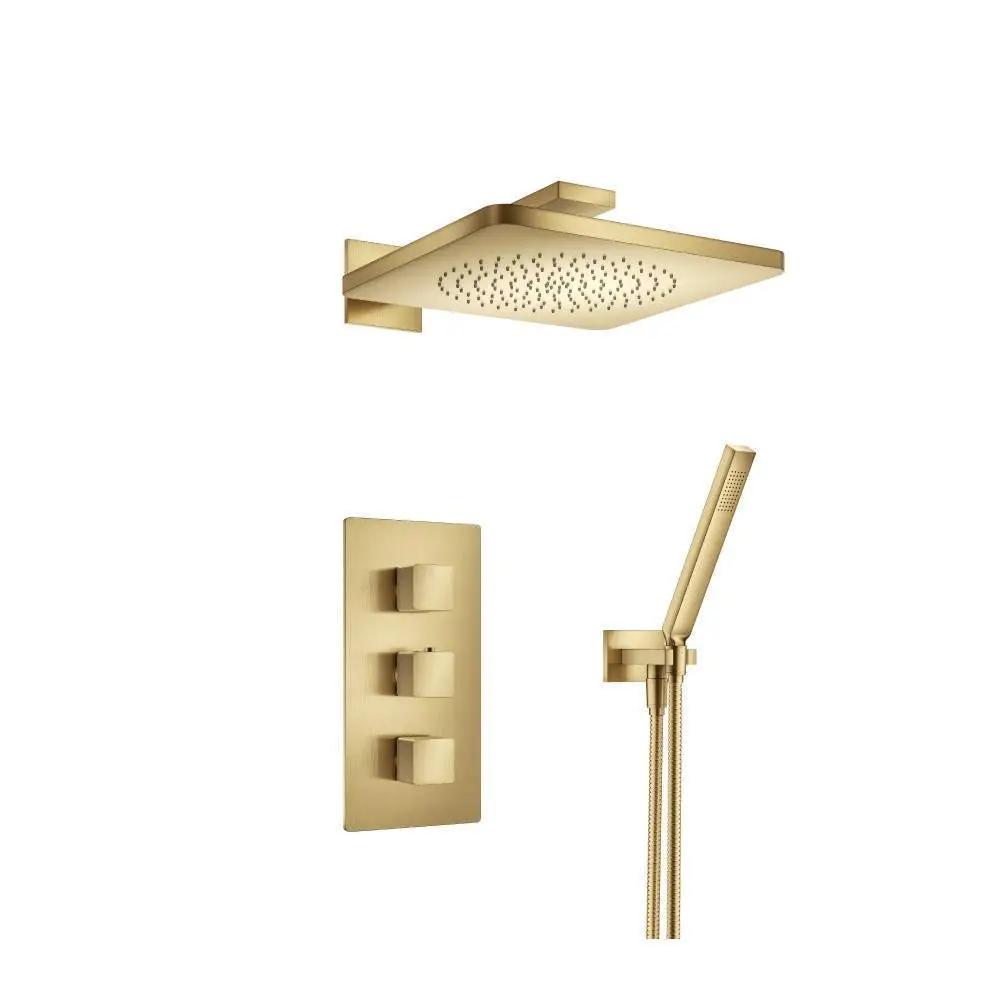 Flusso Serie 196 Two Output Shower Set with Shower Head and Hand Held by Flusso