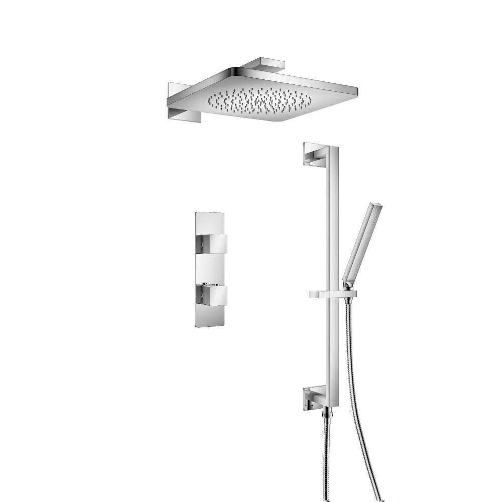 chrome shower set