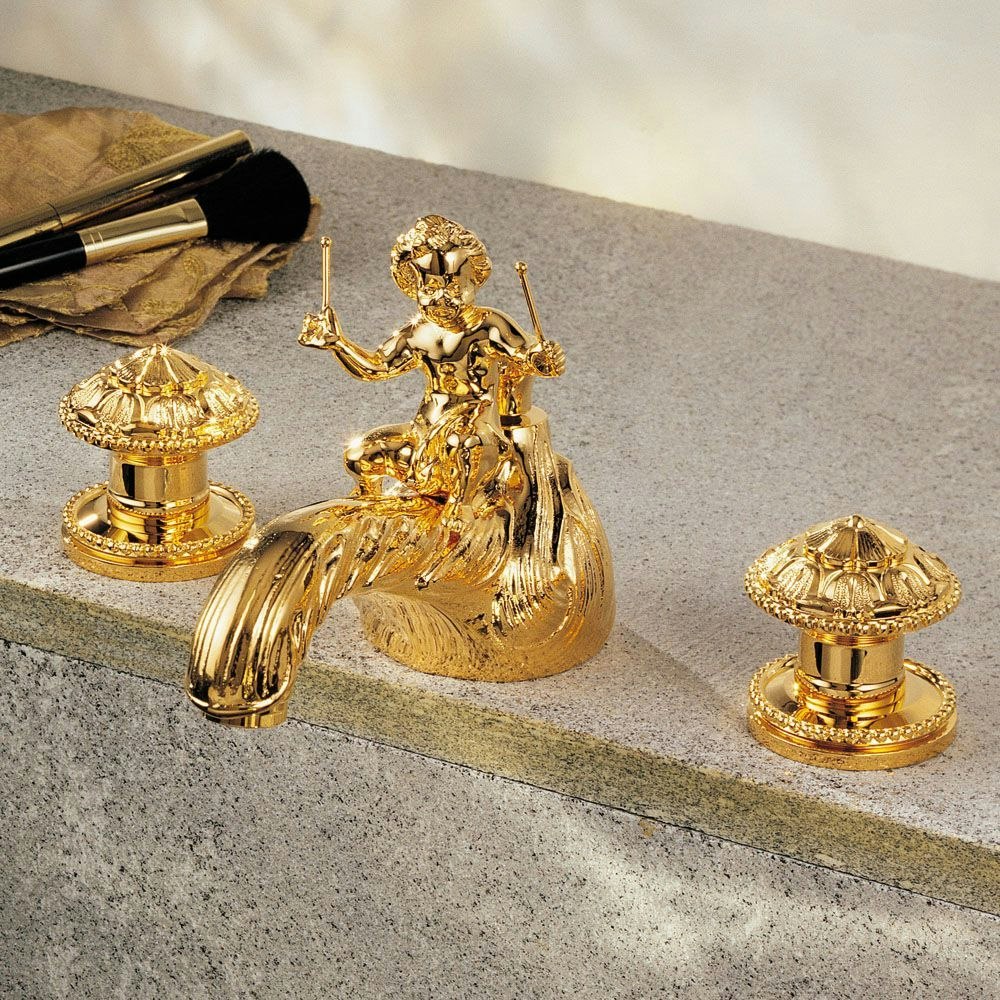 gold polished faucet