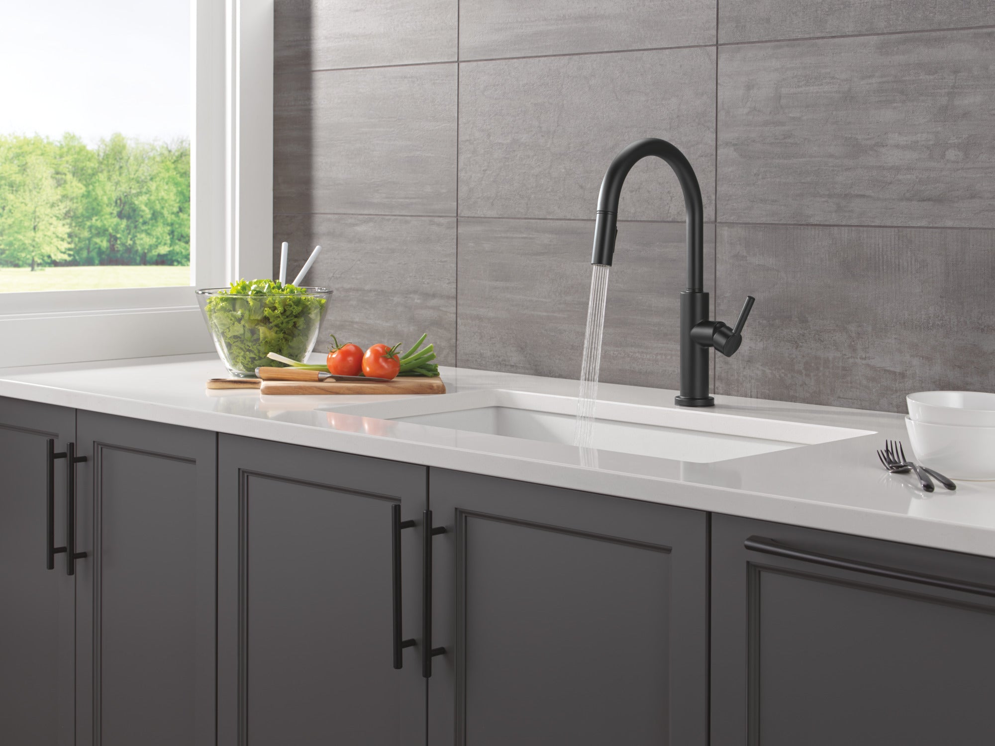 matte black kitchen faucet