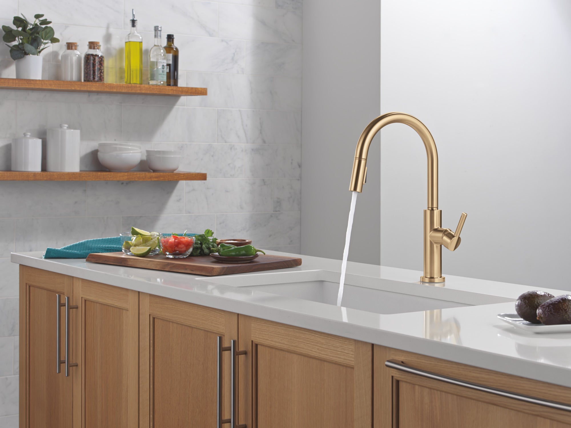champagne bronze kitchen faucet