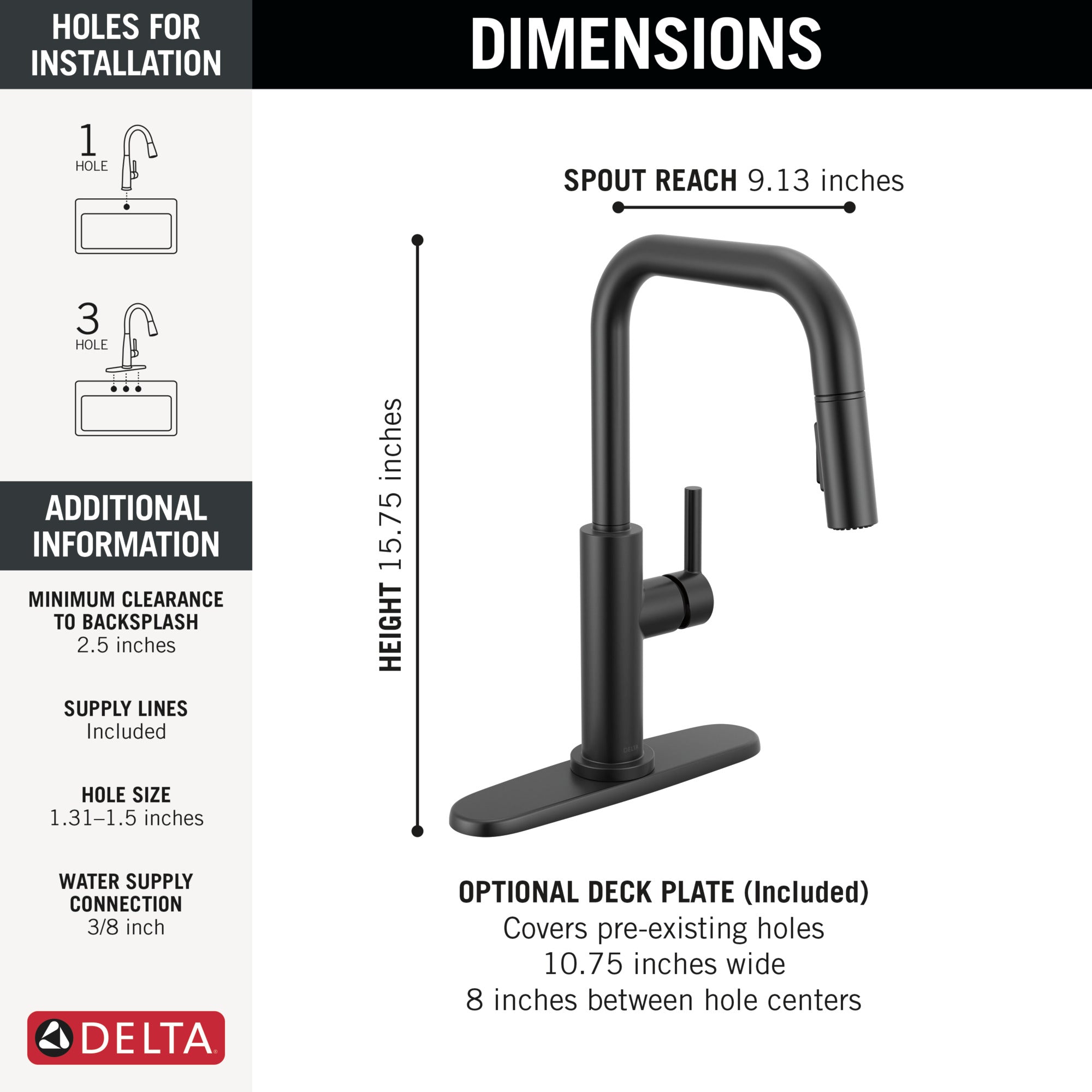 matte black kitchen faucet