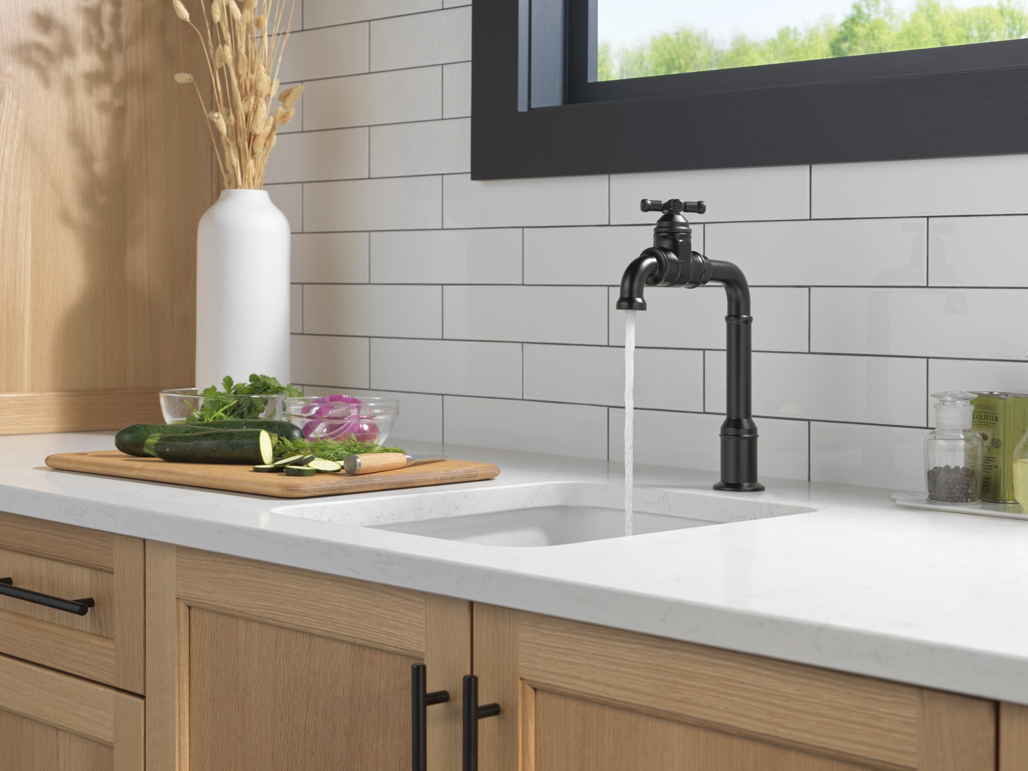 matte black kitchen faucet