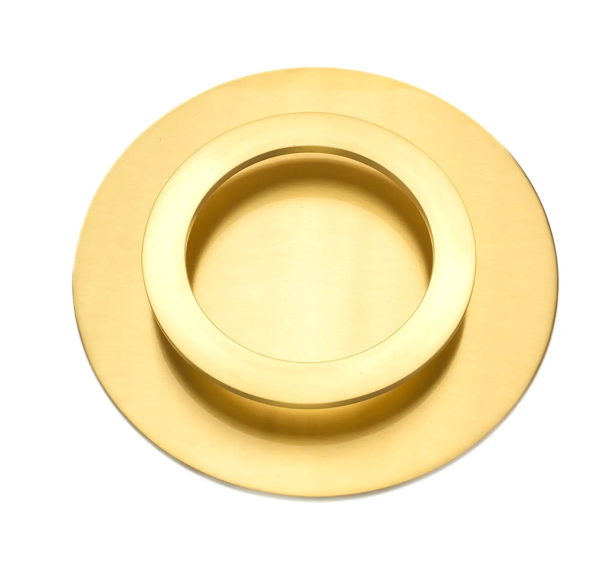 satin brass pull